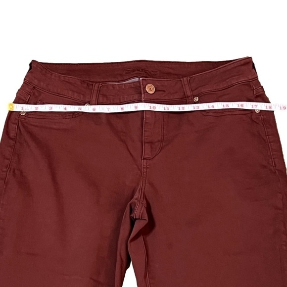 Maurice’s Dark Red Soft Stretch Straight Leg Pants Women’s Sz L-R - Picture 8 of 12